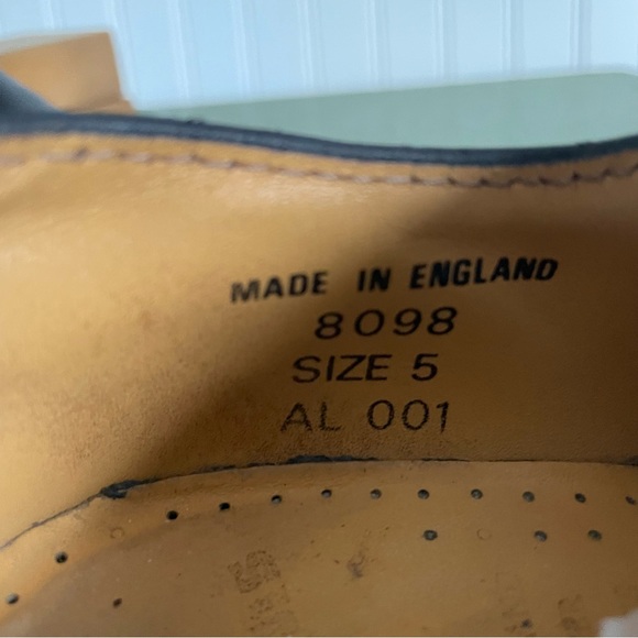 VTG *England* Dr Martens Loop Closure Oxfords/Low Boots in Black Leather - Picture 6 of 10